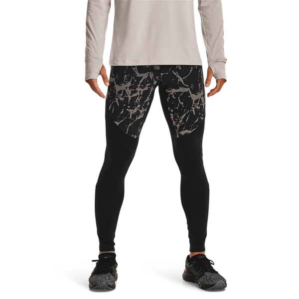 Men's Running Tights and Pants Under Armour OutRun The Cold Tights  Black/Reflective 13732130001