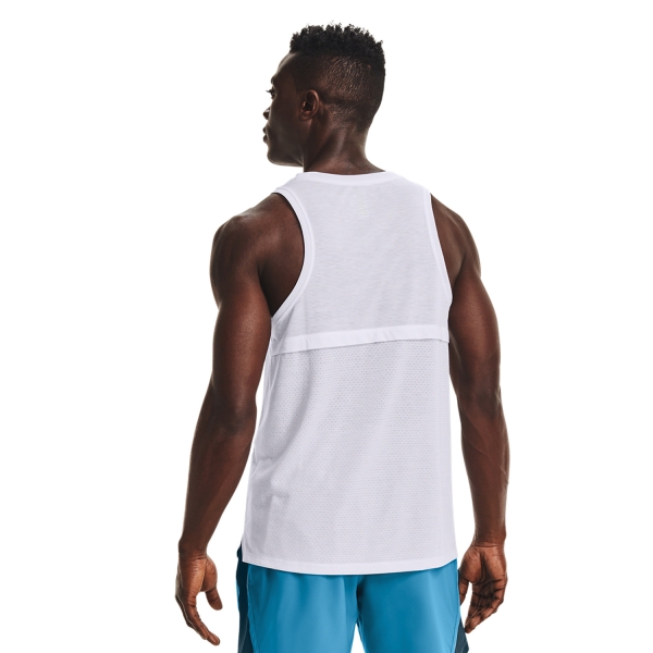 Under Armour Streaker Top - White/Reflective