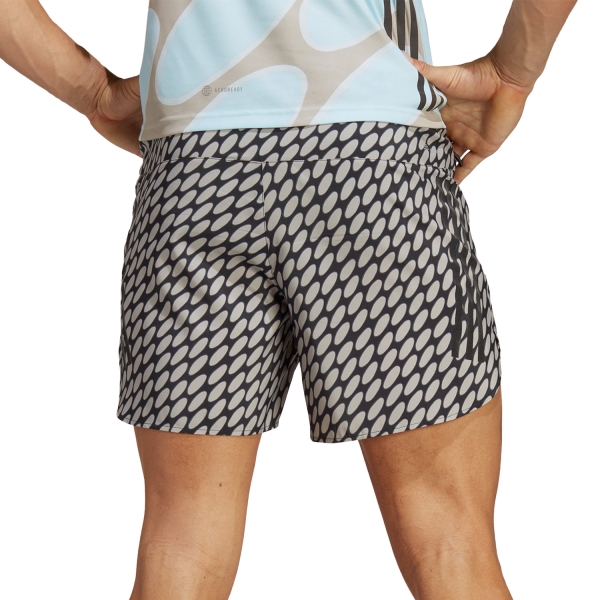 adidas x Marimekko Marathon 5in Shorts - Light Brown/Black/Grey Six