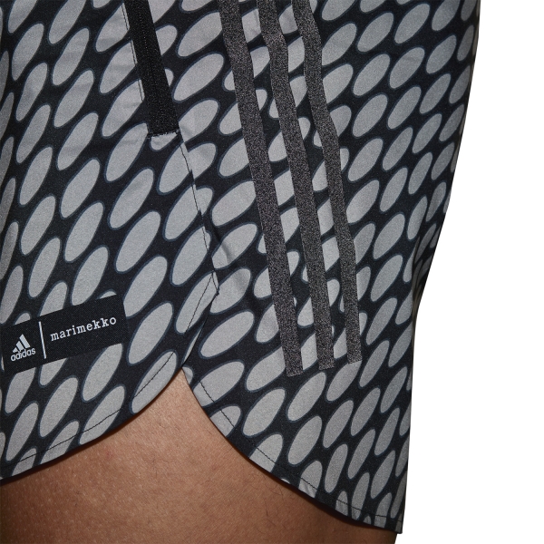adidas x Marimekko Marathon 5in Shorts - Light Brown/Black/Grey Six
