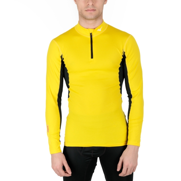 Men's Shirt Underwear Mizuno Thermal Performance Underwear Shirt  Cyber Yellow A2GA955045
