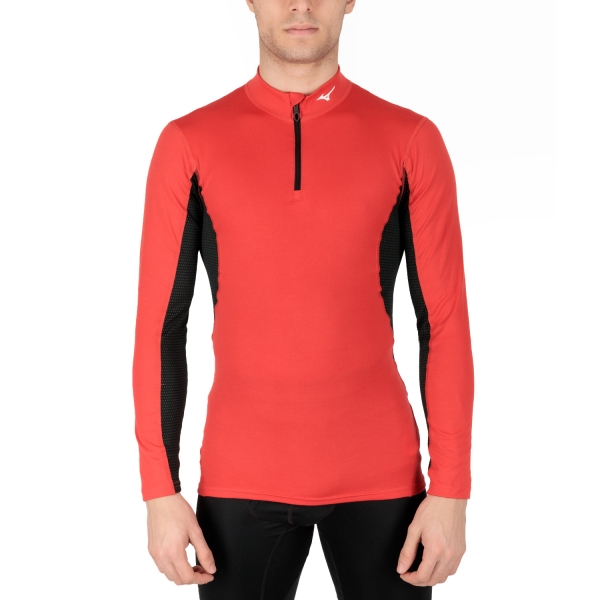 Men's Shirt Underwear Mizuno Thermal Performance Underwear Shirt  Fiery Red A2GA955062
