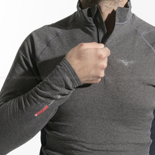 Mizuno Merino Wool Shirt - Grey/Black