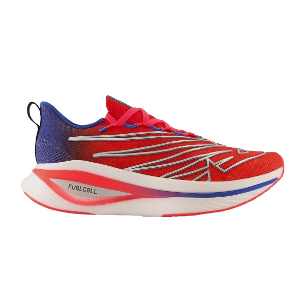 Zapatillas Running Performance Mujer New Balance FuelCell SC Elite v3 NYCM  Electronic Red/Cobalt WRCELNY3