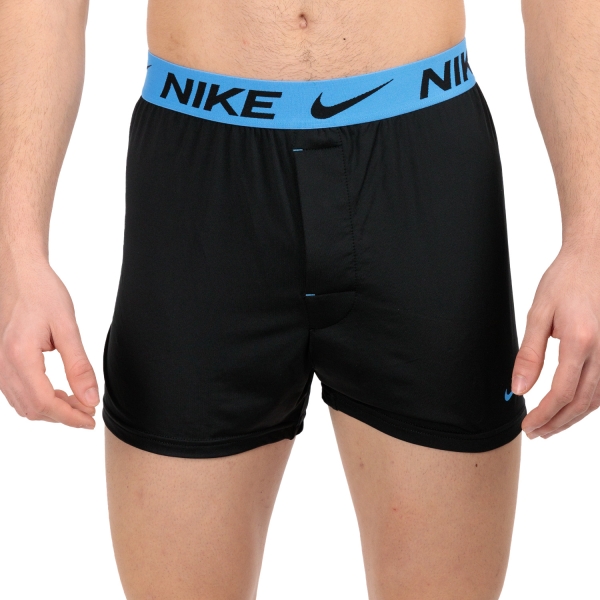 Slip e Boxer Intimi Uomo Nike Essential Micro Boxer x 3  Print/Black W/Uni Red Wb 0000KE12142NF