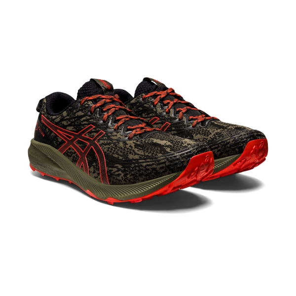 Asics Fuji Lite 3 - Mantle Green/Cherry Tomato