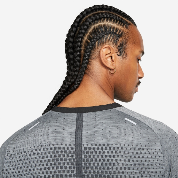 Nike Dri-FIT ADV Techknit Ultra Camiseta - Black/Smoke Grey/Reflective Silver