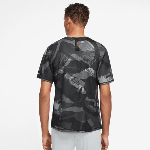 Nike Dri-FIT Miler T-Shirt - Black/Reflective Silver