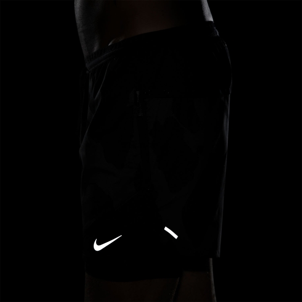 Nike Dri-FIT Stride Division 2 in 1 5in Pantaloncini - Black/Reflective Silver