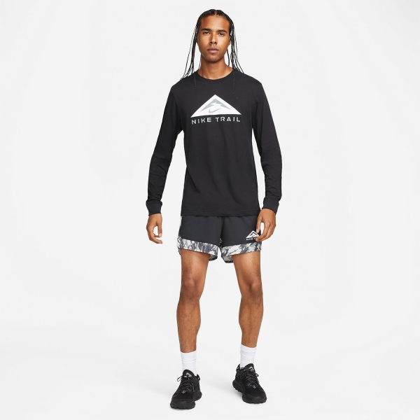 Nike Trail Dri-FIT Logo Camisa - Black