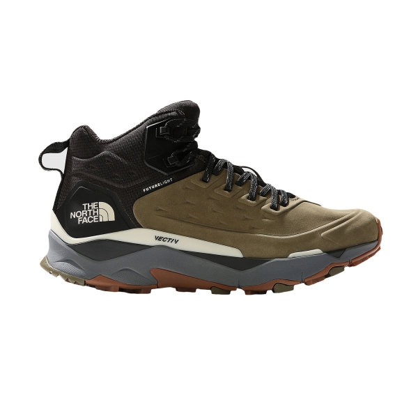 Zapatillas Outdoor Hombre The North Face Vectiv Exploris Mid Futurelight Leather  Military Olive/TNF Black NF0A5G39WMB