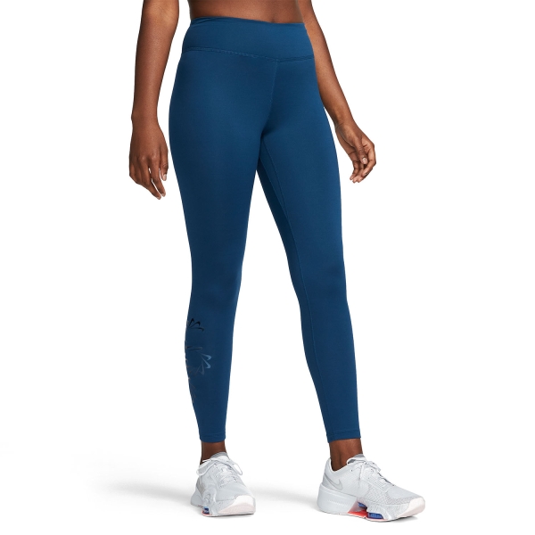 Pants e Tights Fitness e Training Donna Nike ThermaFIT One Tights  Valerian Blue/Black DQ6186460