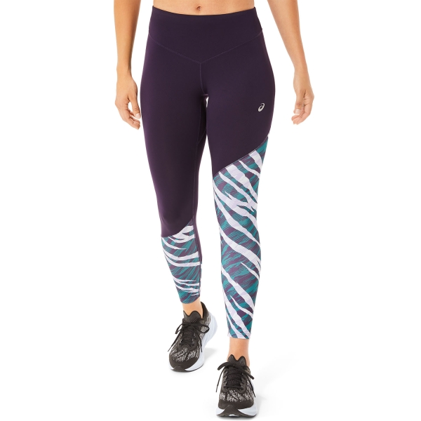 Asics Wild Camo 7/8 Tights - Night Shade/Velvet Pine