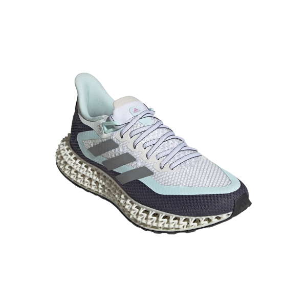 adidas 4DFWD 2 - Cloud White/Silver Metallic/Almost Blu