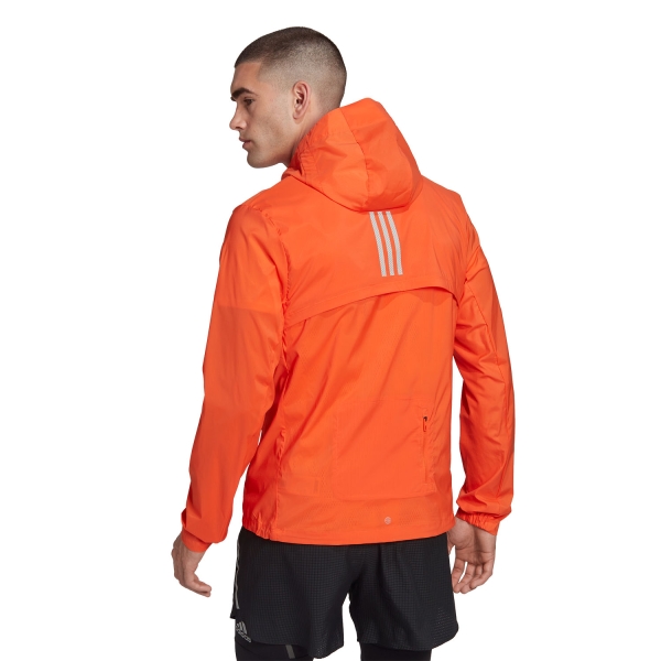 adidas Marathon Logo Jacket - Semi Impact Orange