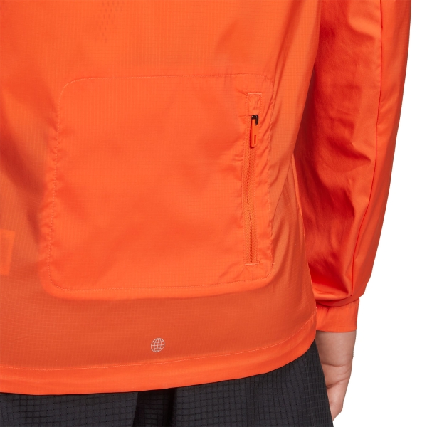 adidas Marathon Logo Jacket - Semi Impact Orange