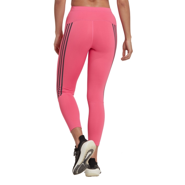 adidas Rise 3 Stripes 7/8 Tights - Pulse Magenta