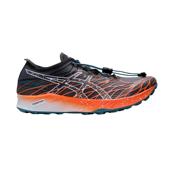 Women's Trail Running Shoes Asics FujiSpeed  Black/Nova Orange 1012B176002