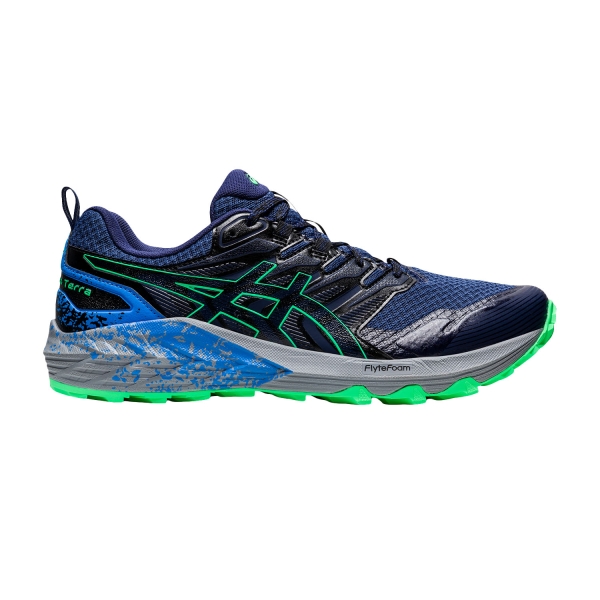 Men's Trail Running Shoes Asics Gel Trabuco Terra  Deep Ocean/New Leaf 1011B029409