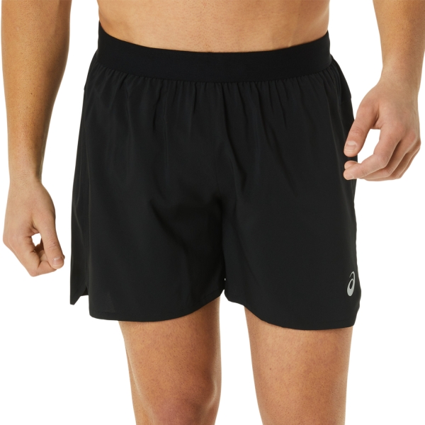 Pantalone cortos Running Hombre Asics Road 2 in 1 5in Shorts  Performance Black/Cherry Tomato 2011C388001