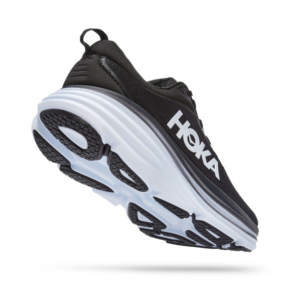 Hoka Bondi 8 Wide - Black/White