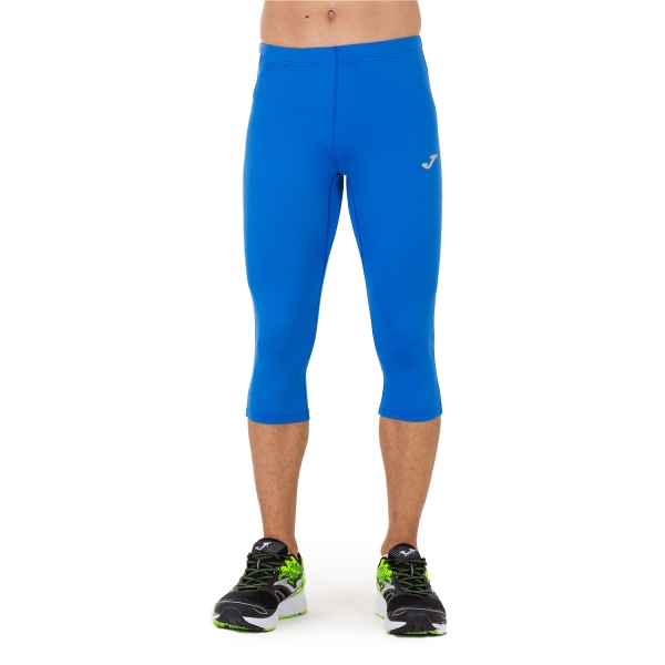 Pantaloni e Tights Running Uomo Joma Record Logo 3/4 Tights  Royal 100089.700