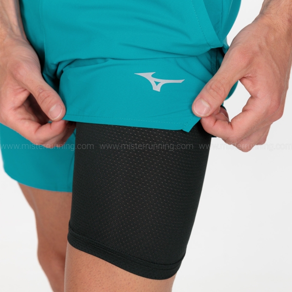 Mizuno Core 2 in 1 7.5in Pantaloncini - Algiers Blue
