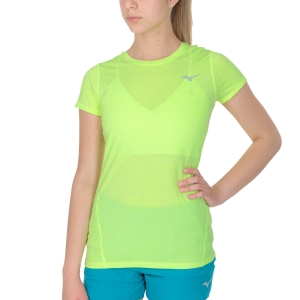 Women's Running T-Shirts Mizuno Impulse Core TShirt  Neolime J2GA772137
