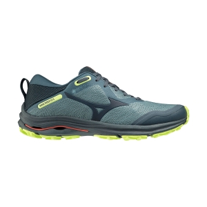 Men's Trail Running Shoes Mizuno Wave Rider GTX  Orion Blue/Neo Lime J1GC217924