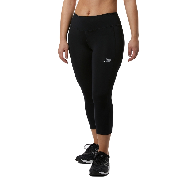 Women's Running Tights New Balance Accelerate Capri  Black WP23239BK