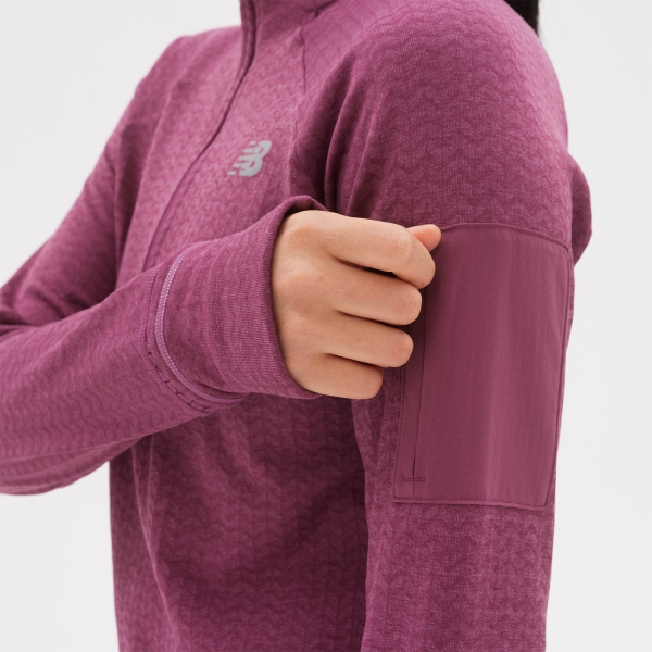 New Balance Heat Shirt - Raisin Heather
