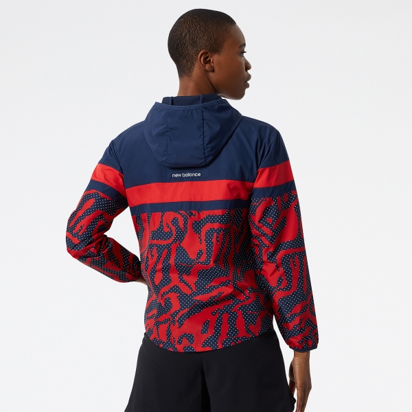 New Balance Printed Accelerate Jacket - True Red