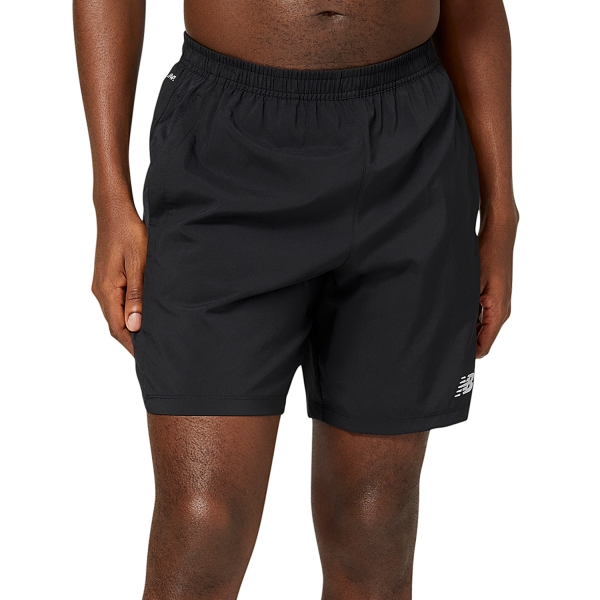 Men's Running Shorts New Balance Accelerate Logo 7in Shorts  Black MS23230BK