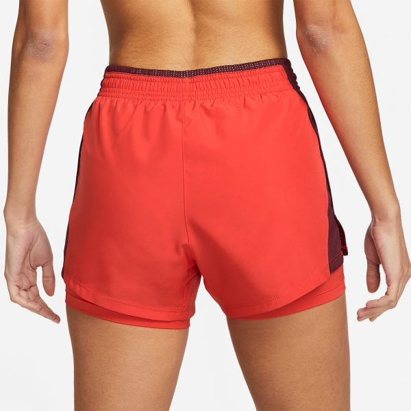 Nike 10k 2 in 1 3in Pantaloncini - Light Crimson/Dark Beetroot/Wolf Grey