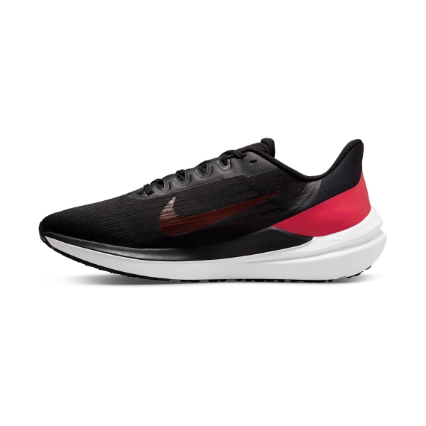 Nike Air Winflo 9 - Black/University Red/Dark Smoke Grey