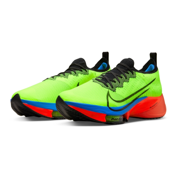 Nike Air Zoom Tempo Next% - Volt/Black/Bright Crimson Lt/Photo Blue