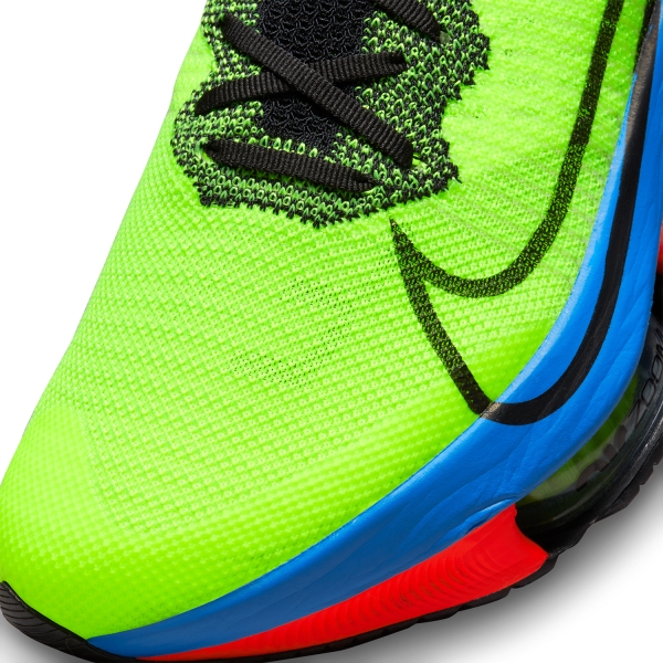 Nike Air Zoom Tempo Next% - Volt/Black/Bright Crimson Lt/Photo Blue