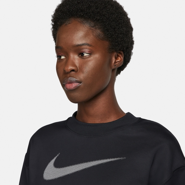 Nike Therma-FIT Logo Sudadera - Black/Light Iron Ore/White