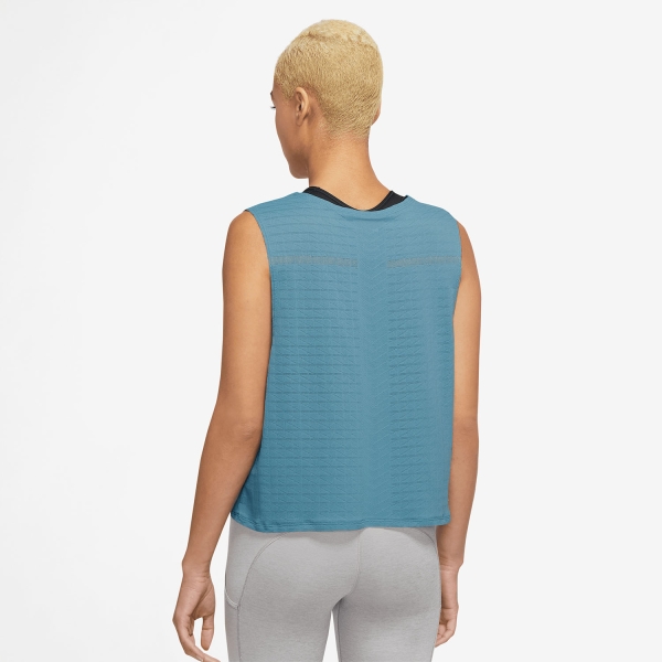 Nike Dri-FIT ADV Division Tank - Cerulean/Black