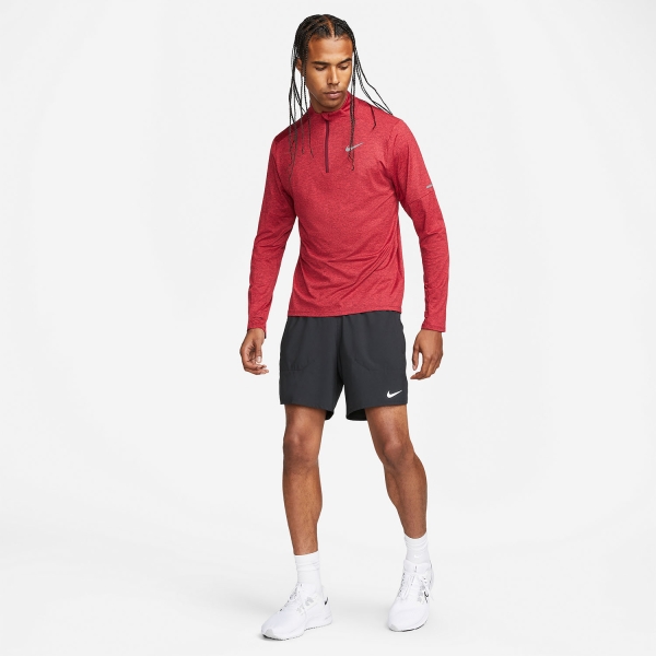 Nike Dri-FIT Element Logo Shirt - Dark Beetroot/Reflective Silver
