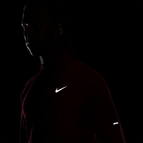 Nike Dri-FIT Element Logo Shirt - Dark Beetroot/Reflective Silver