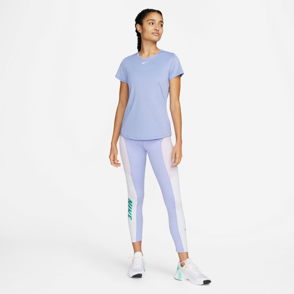 Nike Dri-FIT One Logo T-Shirt - Light Thistle/White