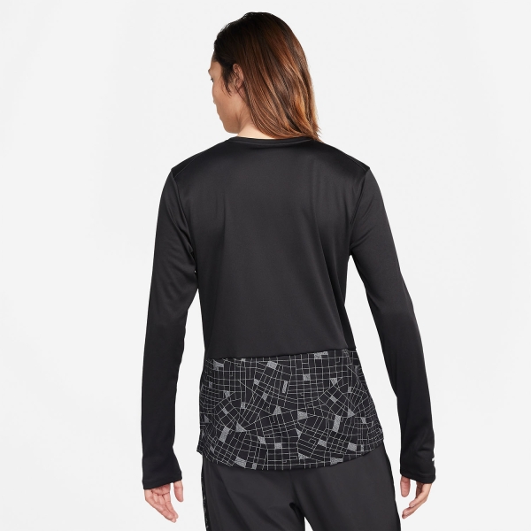 Nike Dri-FIT Run Division Miler Shirt - Black/Reflective Silver