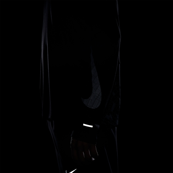 Nike Dri-FIT Run Division Miler Shirt - Black/Reflective Silver