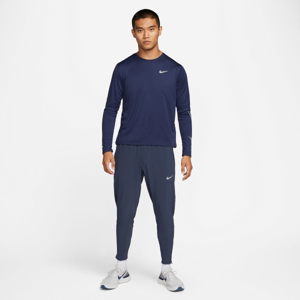 Nike Dri-FIT Run Division Miler Shirt - Midnight Navy/Reflective Silver