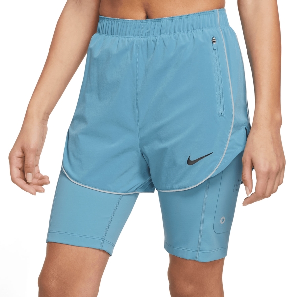 Pantalones cortos Running Mujer Nike DriFIT Run Division 2 in 1 3in Shorts  Cerulean/Black DQ5935424