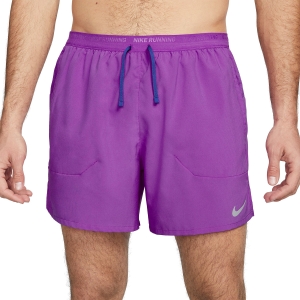 Men's Running Shorts Nike DriFIT Stride 5in Shorts  Vivid Purple/Reflective Silver DM4755551