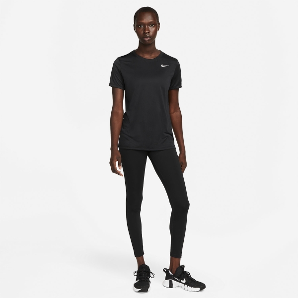 Nike Dri-FIT Swoosh T-Shirt - Black/White