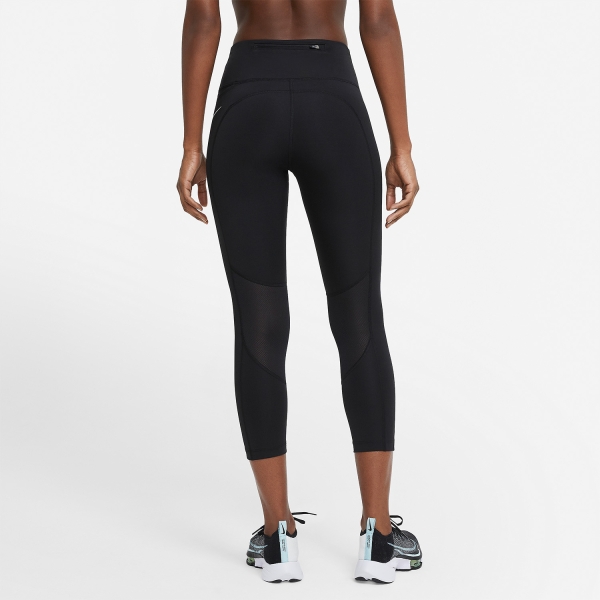 Nike Dri-FIT Fast 3/4 Tights - Black/Reflective Silver