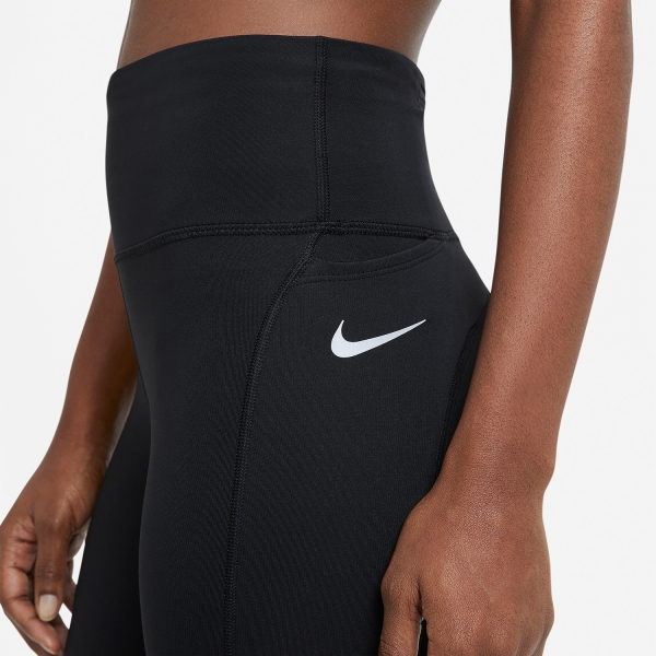 Nike Dri-FIT Fast 3/4 Tights - Black/Reflective Silver